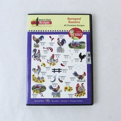 Amazing Designs Barnyard Roosters Embroidery CD - 40 Premium Designs 2010