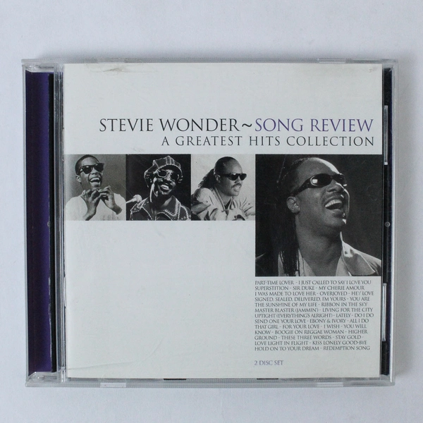 Stevie Wonder Song Review 2 CD Set Greatest Hits Collection Good Condition