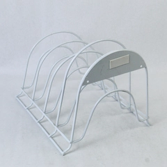 White Metal Dish Rack Kitchen Organizer Holder Multipurpose Plates Pans