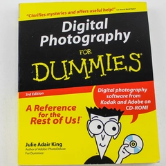 Digital Photography For Dummies Book with CD-ROM 2000 Edition Good Condition