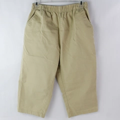American Sweetheart Women's Beige Khaki Elastic Waist Bermuda Capris Size PM