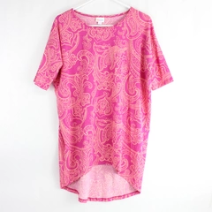 LuLaRoe Pink Paisley Patterned Irma T-Shirt Tunic Women's XS