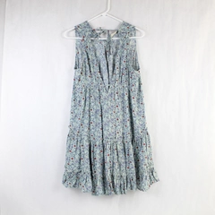 Millibon U.S.A. Women's Size S Floral Gray Purple Sleeveless Dress