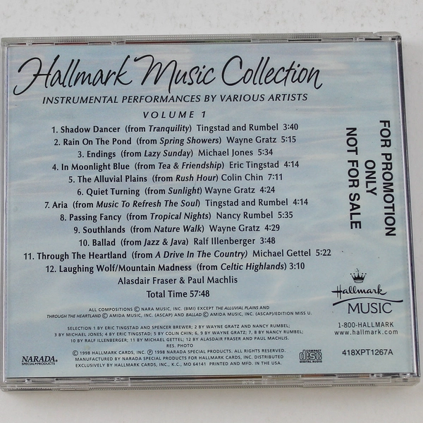 Hallmark Music Collection Relaxing Instrumental Music CD Volume 1 1998