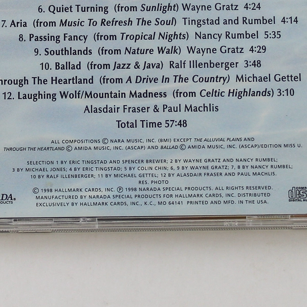 Hallmark Music Collection Relaxing Instrumental Music CD Volume 1 1998