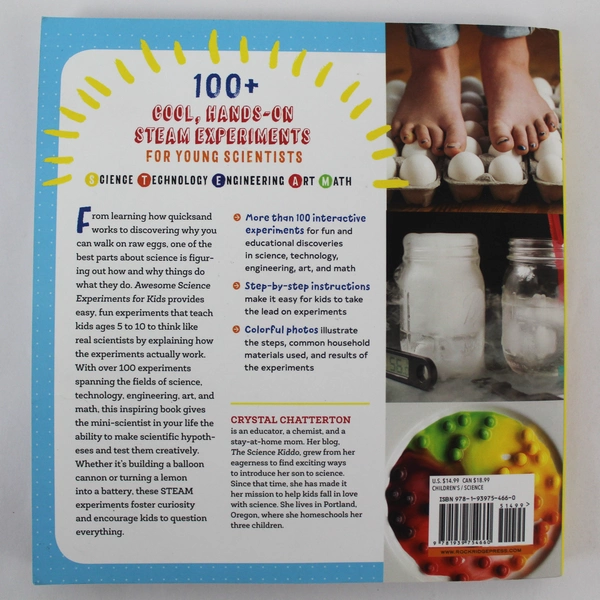 Awesome Science Experiments for Kids Crystal Chatterton 2018 PB Steam Projects