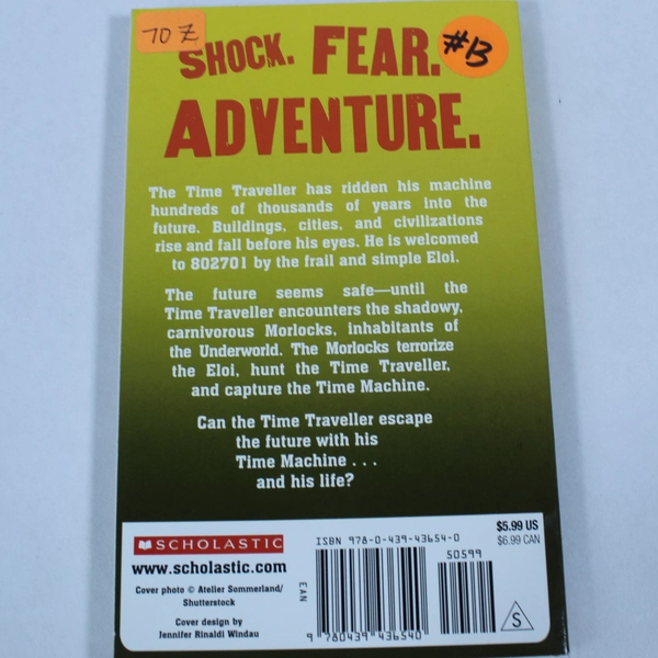 Scholastic Classics The Time Machine by H.G. Wells 2012 Paperback Good