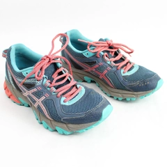 Asics T684N Blue Lace Up Women's Size 7 Running Shoes