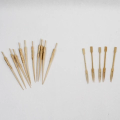 Lot of 5 Vintage Japanese Jubako Carved Wood Mini Chopsticks & Forks