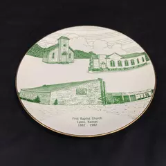 World Wide Art Studios Collector Plate First Baptist Church Lyons Kansas 