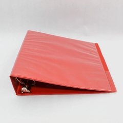 Wilson Jones 2 Inch 3 Ring Binder D Ring View Double Inner Pockets Red School