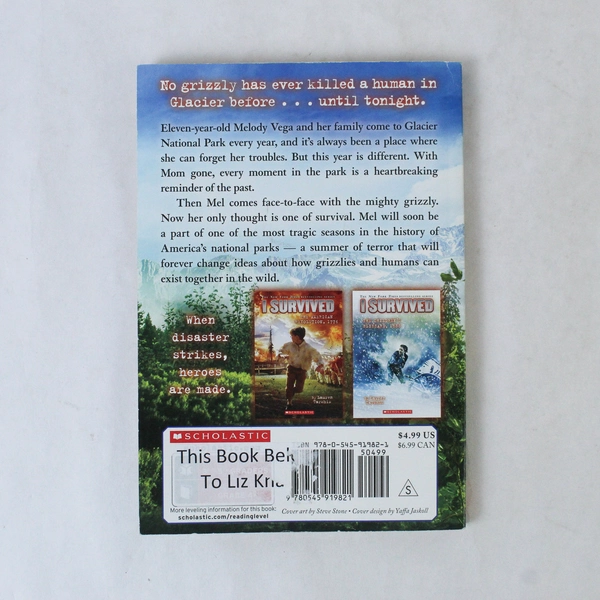 I Survived the Attack of the Grizzlies 1967 Lauren Tarshis 2018 Paperback
