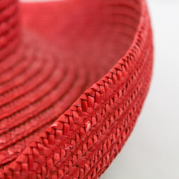 Scala Red Sun Hat Woven Wide Brim Size 57 cm