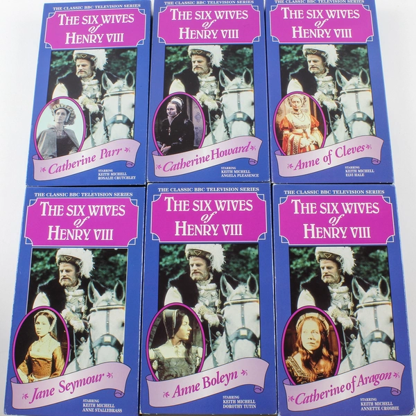 The Six Wives of King Henry VIII VHS Set 1992 BBC BFS Video Good Condition
