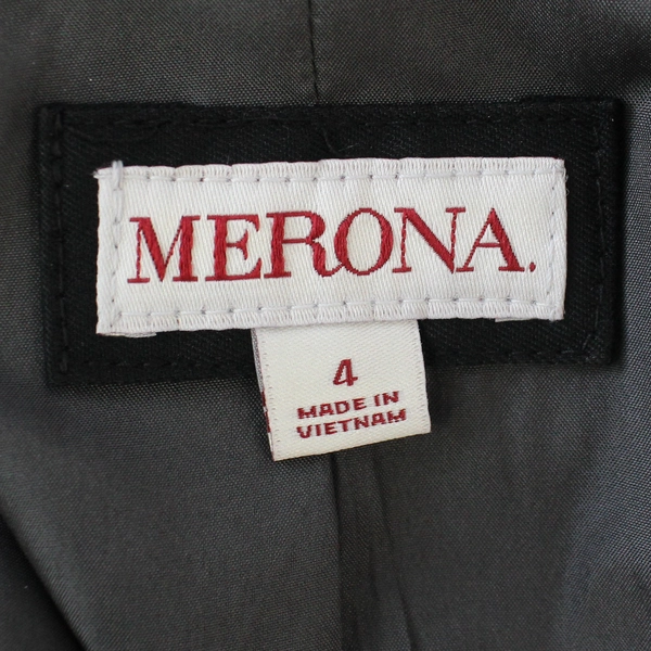 Merona Black Two-Button Closure Blazer Jacket Women's Size 4
