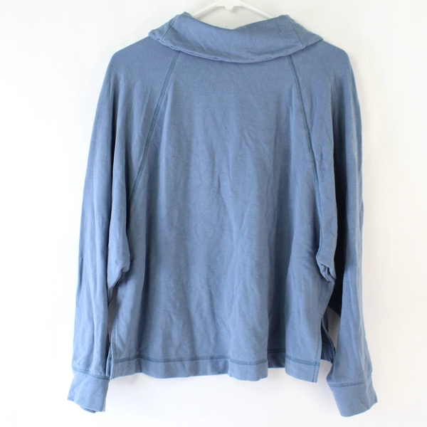 Old Navy Women's Sweatshirt Blue Long Sleeve Droop Turtleneck Size 2X