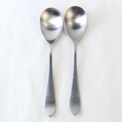Set Of 2 Robert Welch Meridian 18/10 Stainless Oval Soup Spoon 8 Inch