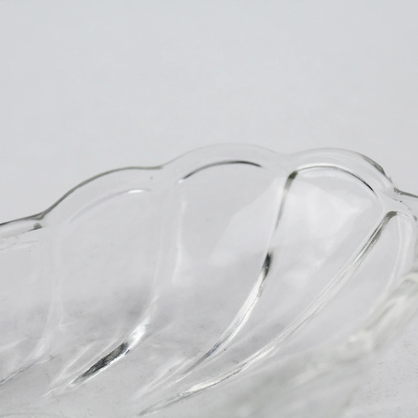 Vintage Clear Glass Fountainware Decorative Banana Split Dish Candy 8"