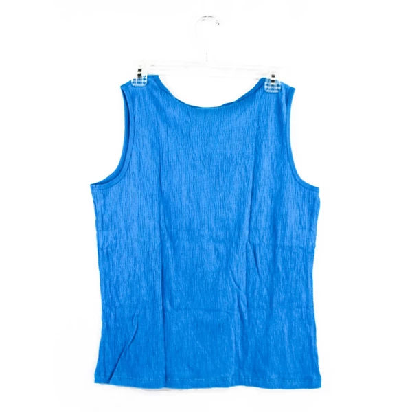 Vintage St. John's Bay Women's Caribbean Blue Tank Top Size XL NWT