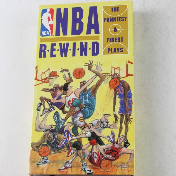 NBA Rewind The Funniest and Finest Plays VHS 1994 CBS Fox