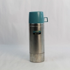 Thermos Vacuum Bottle 1 Qt Stainless Steel Silver Model 2464S 12" Tall Pre-Owned