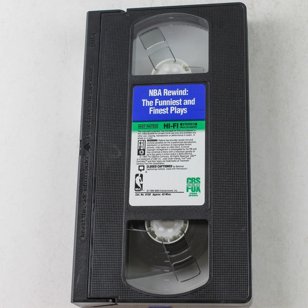 NBA Rewind The Funniest and Finest Plays VHS 1994 CBS Fox
