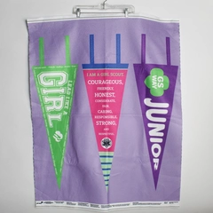 Joann Fabrics Junior Girl Scouts Pennant Wall Hanging Fabric Panel