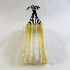 Lot of 10 Notched Plastic Shirt Hangers with Rotating Hooks Good Condition