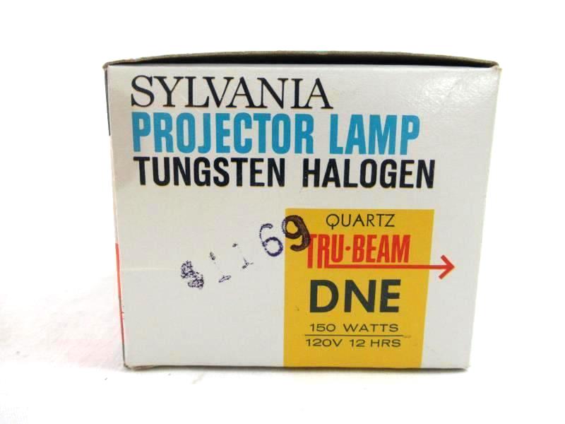 Lot of 3 Vintage Sylvania Tungsten Halogen Projector Lamps Quartz Tru-Beam DNE