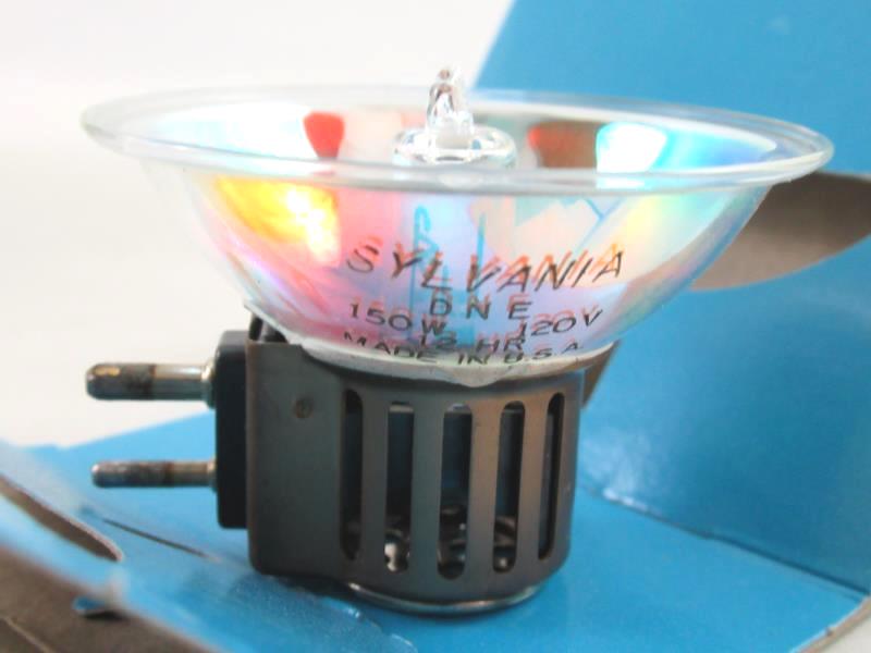 Lot of 3 Vintage Sylvania Tungsten Halogen Projector Lamps Quartz Tru-Beam DNE