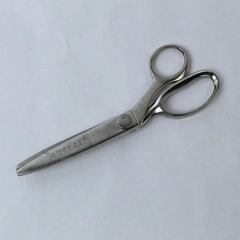 Vintage WISS CC7 Pinking Shears Zig Zag Scissors 7.5in Chrome USA Rusted