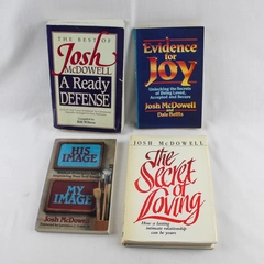 Lot of 4 Josh McDowell Books A Ready Defense Evidence for Joy & More