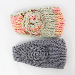 Lot of 2 Cute Knit Women's Winter Headbands One Size Fits Most