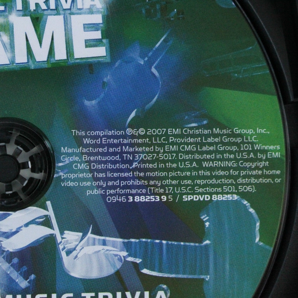 WOW Music Trivia Game DVD 2007 EMI Christian Music Group