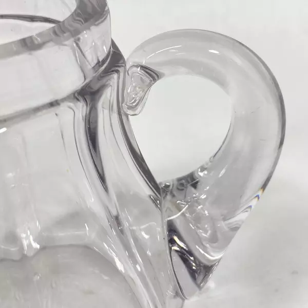 Antique Lavender Tinted Glass Creamer 10-Sided Patent Date April 1914