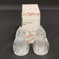 Bleikristal 24% Lead Crystal Salt & Pepper Shakers Pear Shape Germany