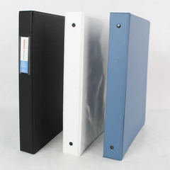 Lot of 3 Black White and Blue Three Ring 1-Inch Binders Staples Office Depot