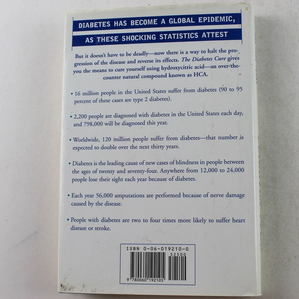 The Diabetes Cure by Vern Cherewatenko & Paul Perry 1999 Hardcover Book