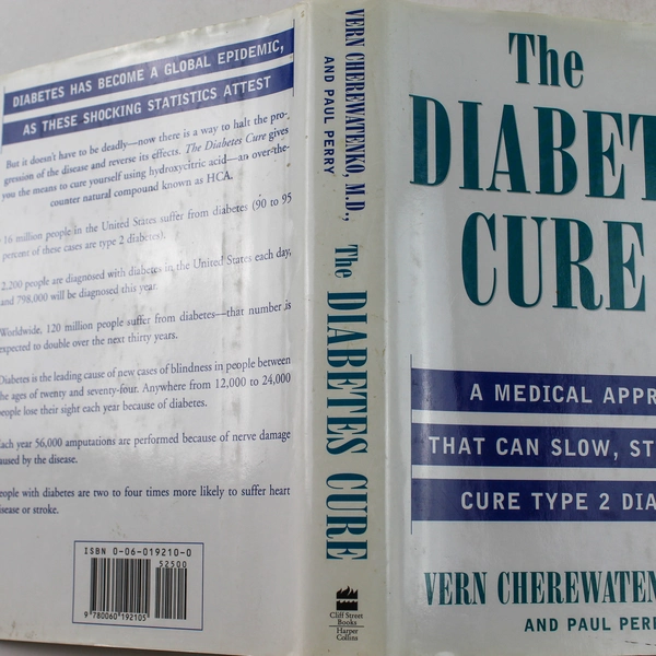 The Diabetes Cure by Vern Cherewatenko & Paul Perry 1999 Hardcover Book