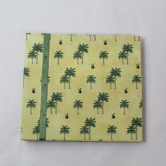 Palm Tree Safari Coconut 9.5"x9" Top Loading Scrapbook Photo Album Yellow