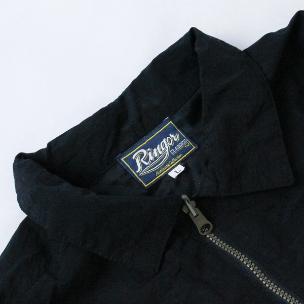 Ringor Milwaukie Softball Pullover Jacket Men's Size L Black 1/4 Zip Windbreaker