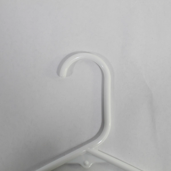 Lot of 10 Unbranded White Coat Jacket Tubular Plastic Standard Size Hangers 