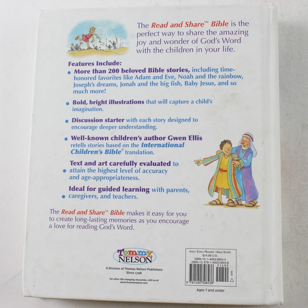 Read and Share Bible Gwen Ellis 2007 Hardcover Thomas Nelson Incorporated
