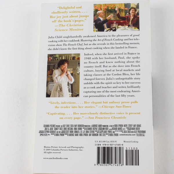My Life in France by Julia Child & Alex Prud'homme 2009 Paperback