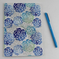 StudioOh Blue Flower Journal & Pen Set Unused 80 Pages 2015