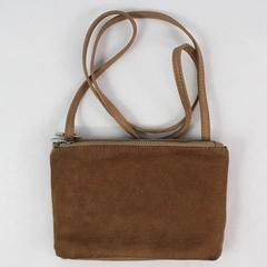  Free People Beige Faux Leather And Suede Crossbody Bag Tan Strap 
