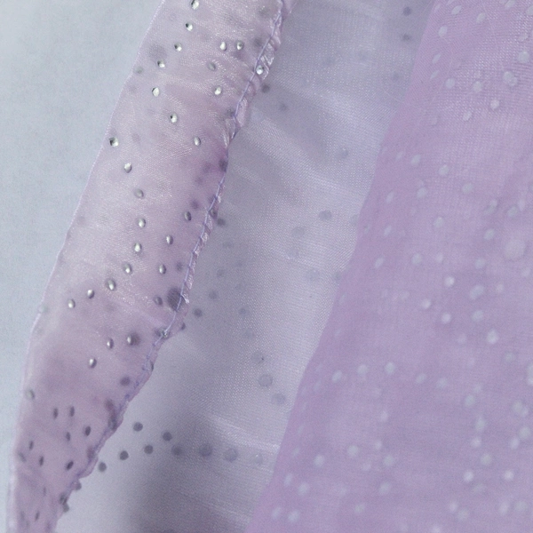 Vintage Seventeen Sheer Backdrop Curtain Drape Panel Pink Silver Toned Beading