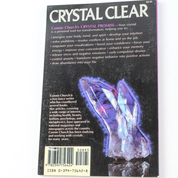 Crystal Clear by Connie Church 1987 Villard Books Metaphysical Energy Book