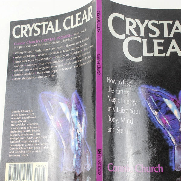 Crystal Clear by Connie Church 1987 Villard Books Metaphysical Energy Book