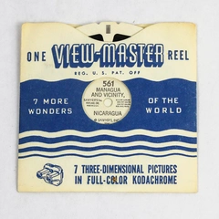 Vintage 1946 Sawyer's View Master 561 Managua And Vicinity Nicaragua Photo Reel